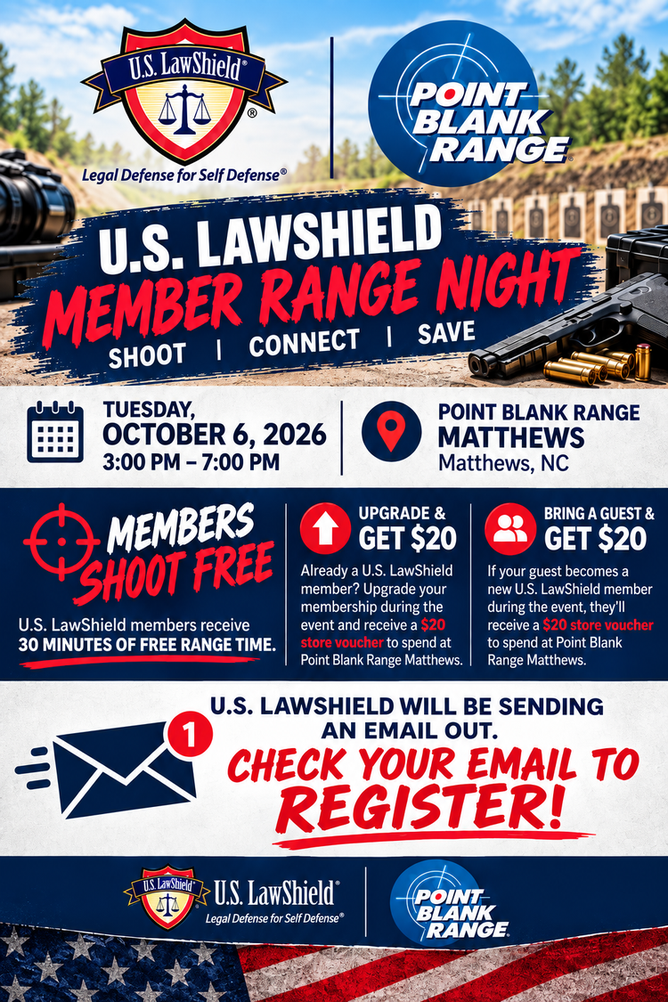 U.S. LawShield Member Range Night — October 6