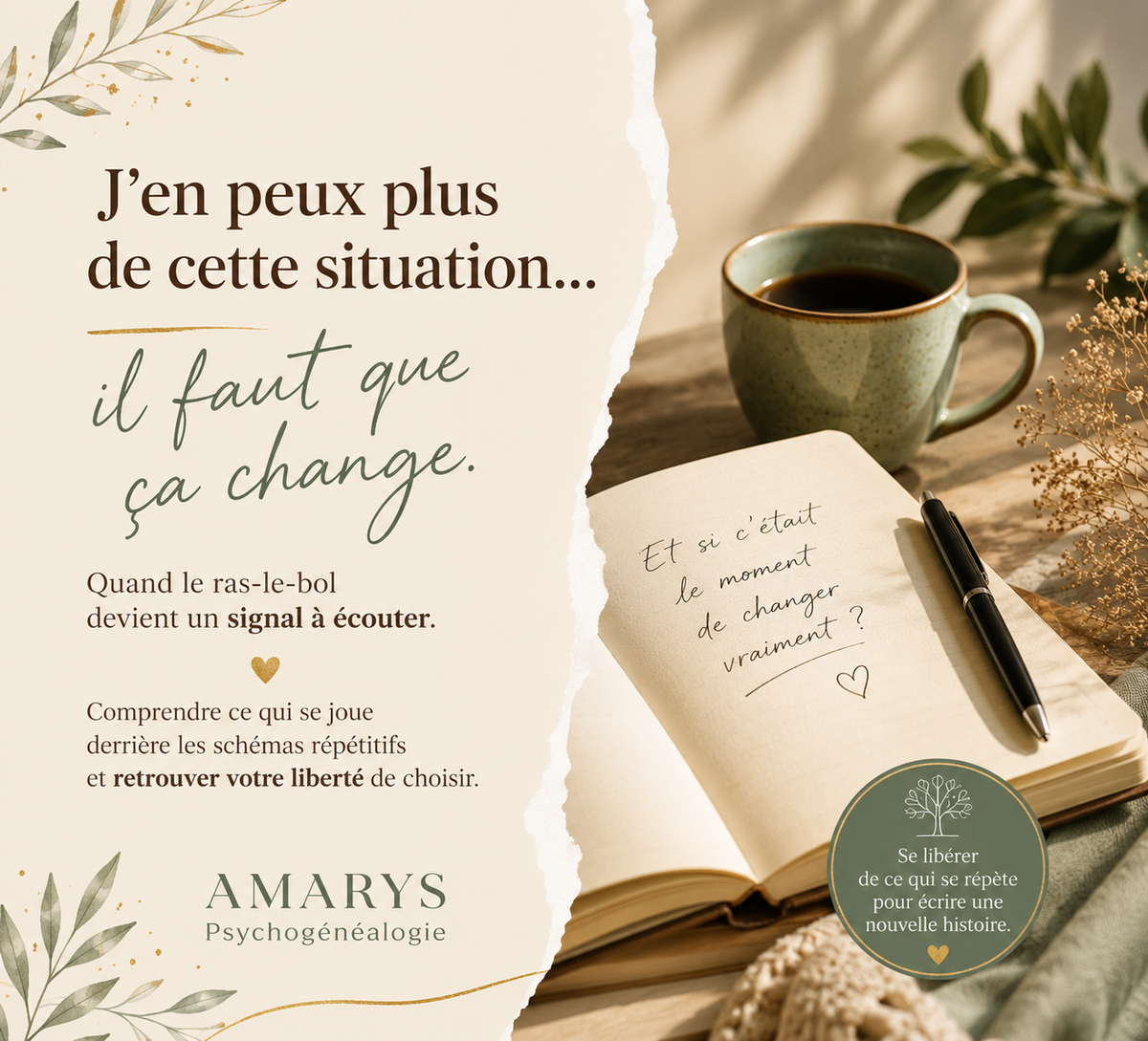 J’en peux plus de cette situation… il faut que ça change