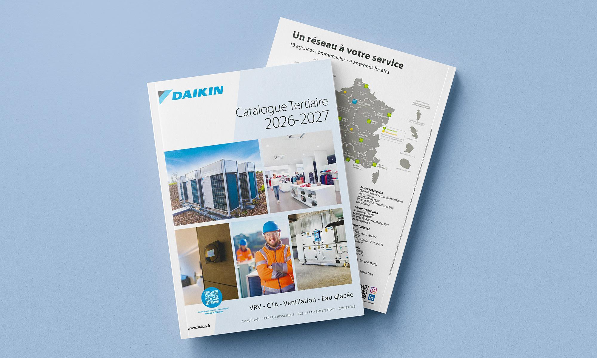 Refonte du catalogue Daikin Tertiaire : direction artistique, charte européenne et accompagnement par Jardin d’Hiver
