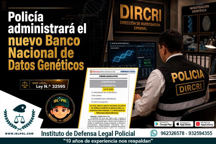 Policía administrará nuevo Banco Nacional de Datos de Perfiles Genéticos