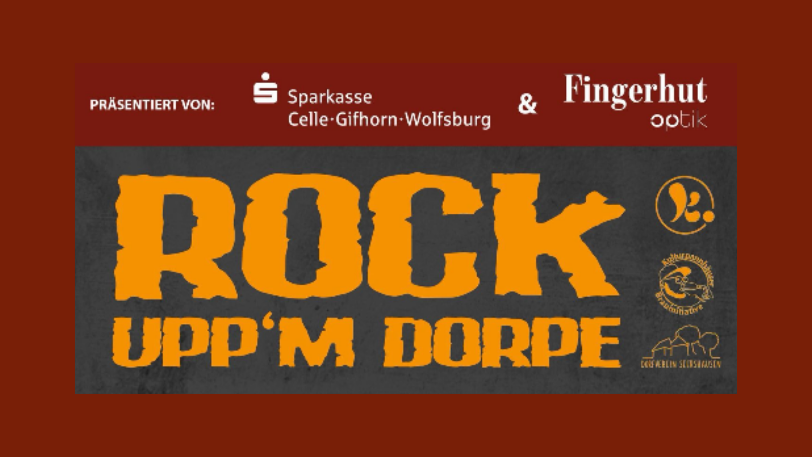 Rock upp`m Dorpe - Vorverkauf gestartet - Ticketaktion "4 für 3" und " unter 21 Jahren 5 € Rabatt"