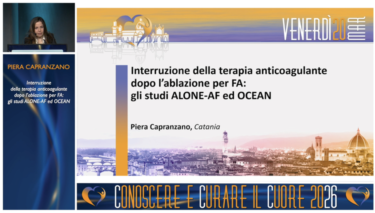 19 PAROLA AI NUOVI TRIALS - Interruzione della terapia anticoagulante dopo l'ablazione per FA: gli studi ALONE-AF ed OCEAN