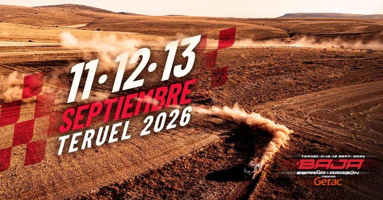 La Baja Aragón Trofeo Getac 2026 se celebrará finalmente el 11, 12 y 13 de septiembre