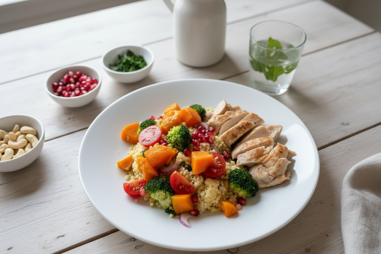 Nourish Bulgur Bowl with Grilled Chicken 