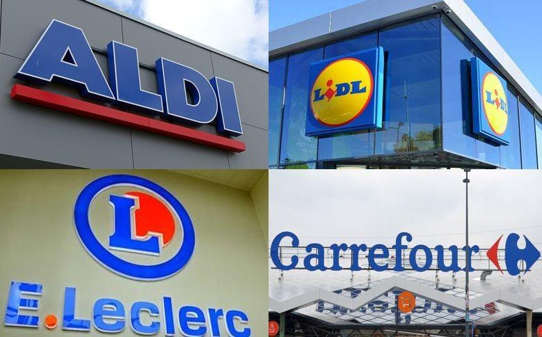 Part de marché : Aldi, Lidl, Leclerc et Carrefour, le quatuor gagnant de ce début d’année