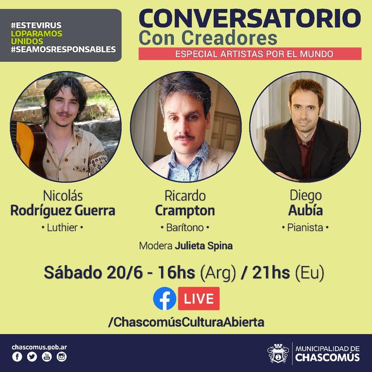 Conversatorio especial "Artistas por el mundo" - sábado 20/06/2020