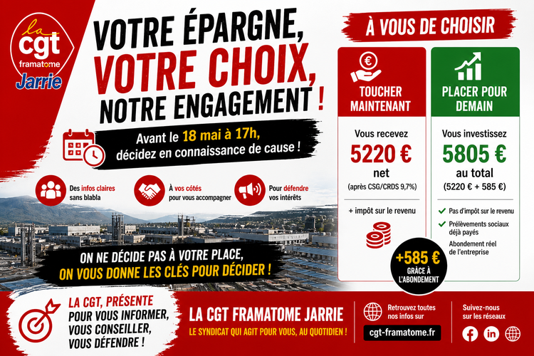 📢 INTÉRESSEMENT : À VOUS DE CHOISIR.  