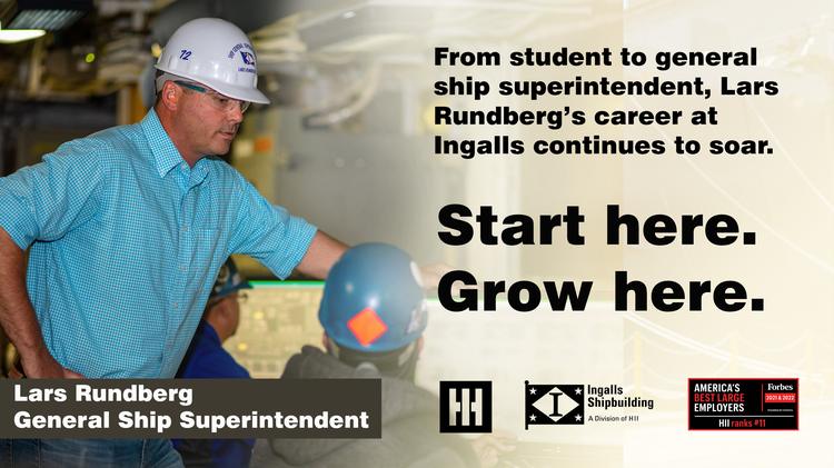 Start here. Grow here. | Lars Rundberg, General Ship Superintendent
