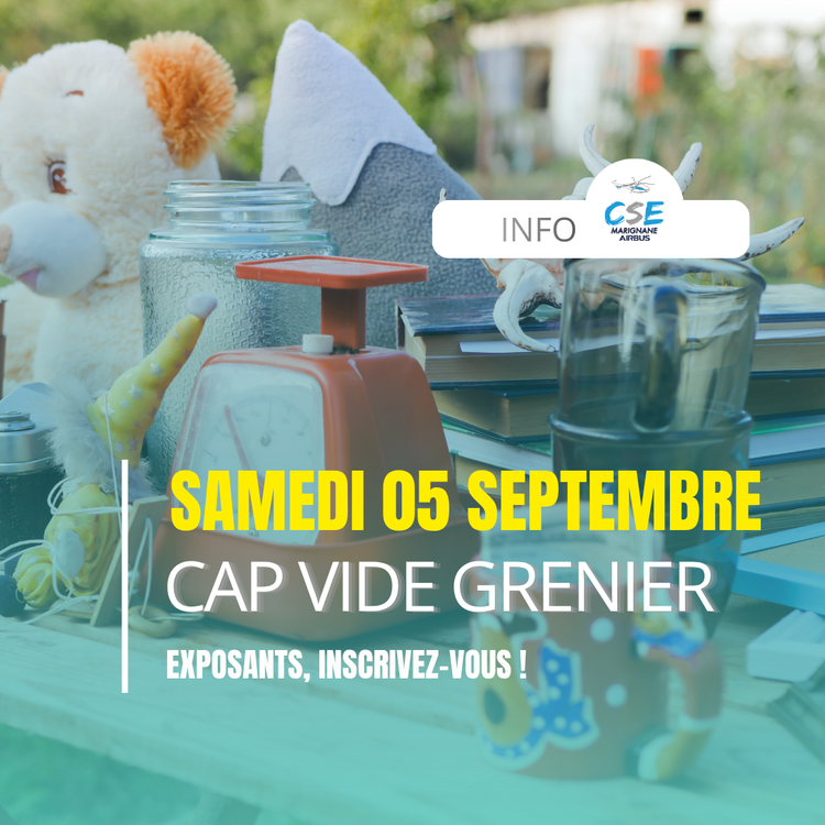  CAP SUR LA RENTRÉE : LE VIDE-GRENIERS REVIENT AU CSE !
