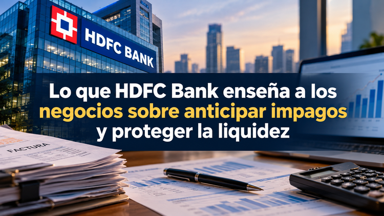 Lo que el HDFC Bank enseña a los negocios sobre anticipar impagos y proteger a liquidez