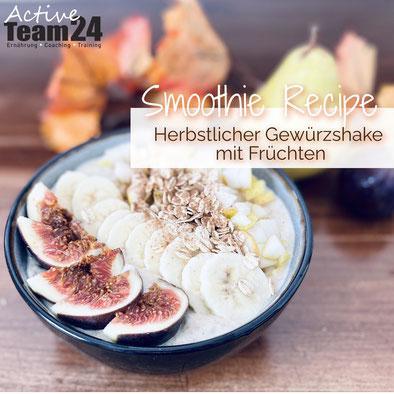 Herbstlicher Gewürzshake als Bowl