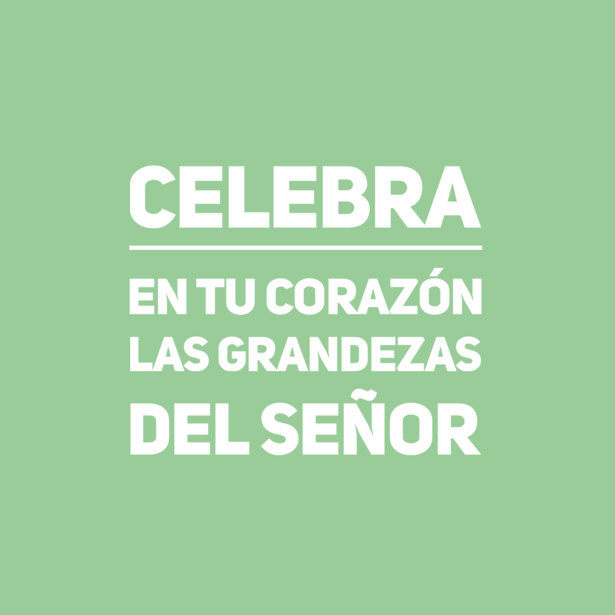 Hoy el reto del amor es hacer tu propia experiencia sobre la alabanza