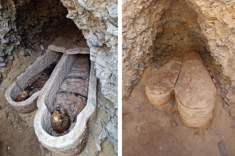 Ancient dead with gold tongues discovered in Minya