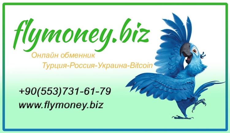 Flymoney.biz - Сервис денежных онлайн переводов Турция - Россия - Украина