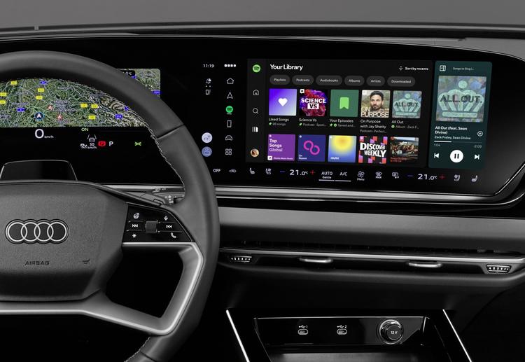 AUDI SE CONVIERTE EN EL PRIMER FABRICANTE DE AUTOMÓVILES EN OFRECER LA APLICACIÓN NATIVA DE SPOTIFY EN SUS VEHÍCULOS