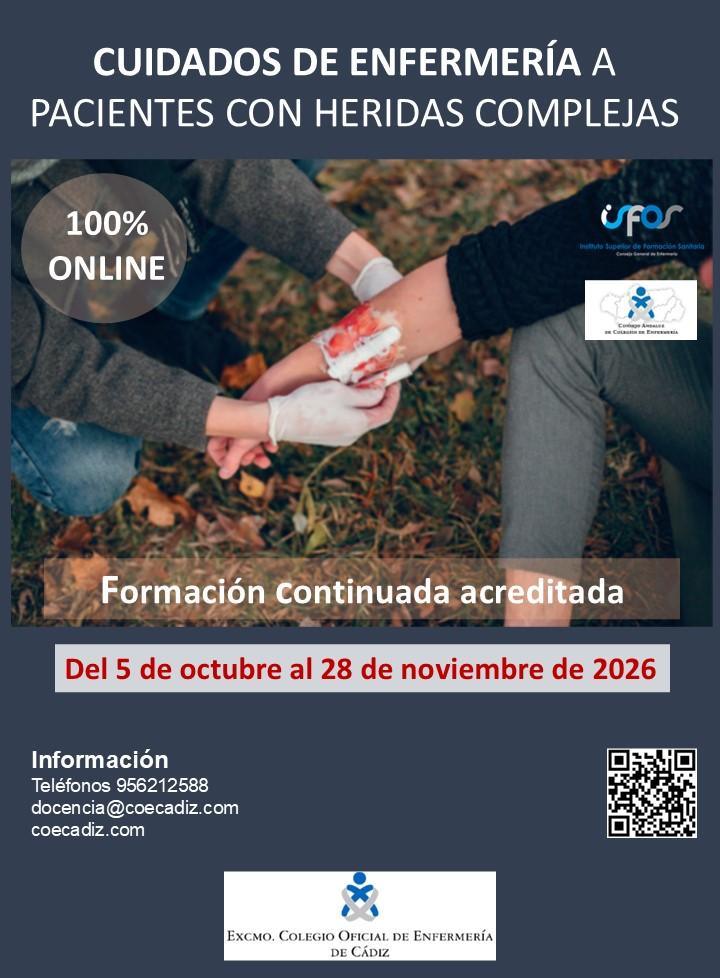 Curso Cuidados de Enfermería a pacientes con heridas complejas