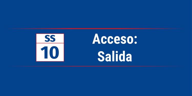 SS 10 | Salida | Bella Vista Sur 1
