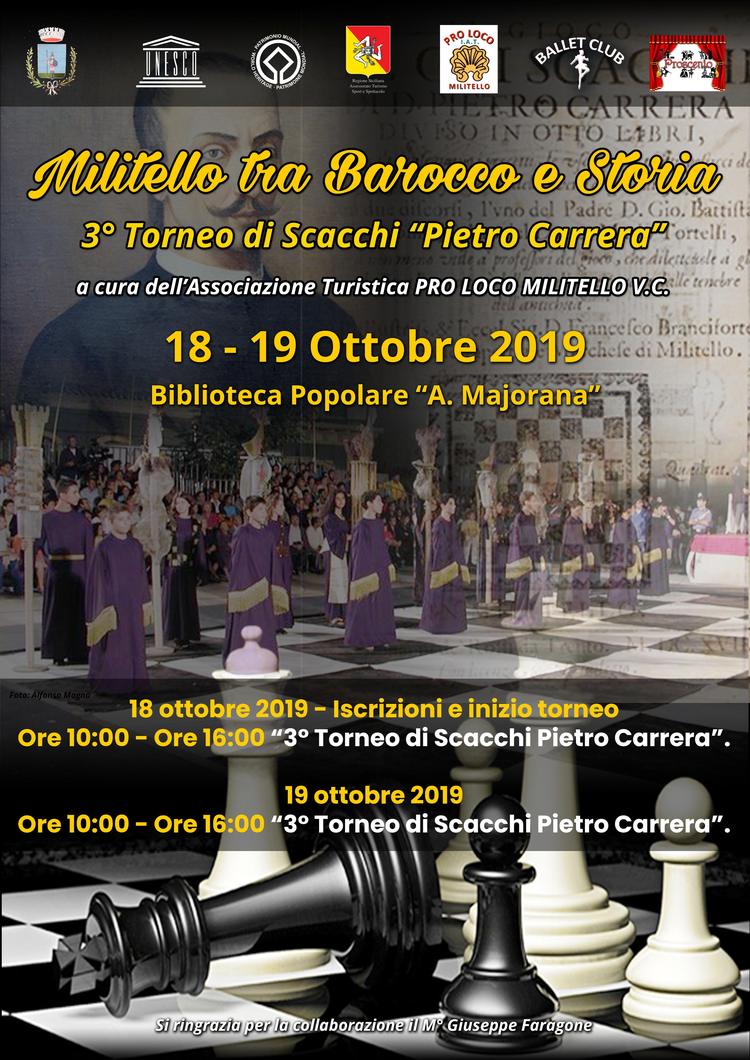 3° Torneo di Scacchi Pietro Carrera