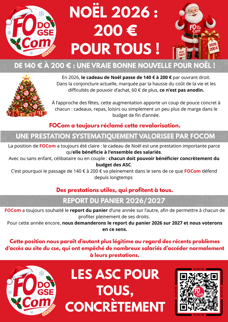 🎄 NOËL 2026 : 200 € POUR TOUS !