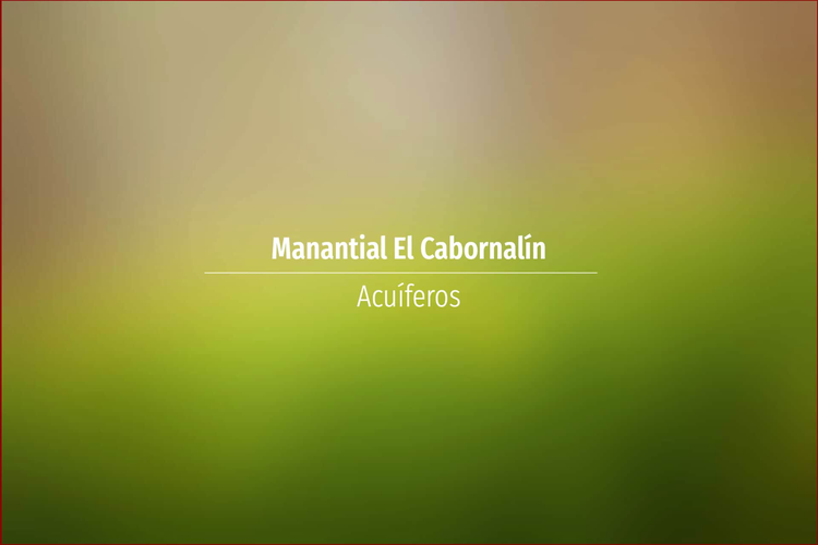 Manantial El Cabornalín