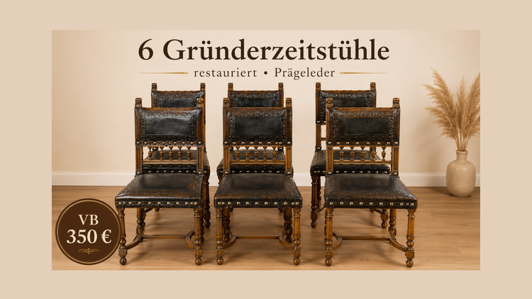 6 Gründerzeitstühle zu verkaufen