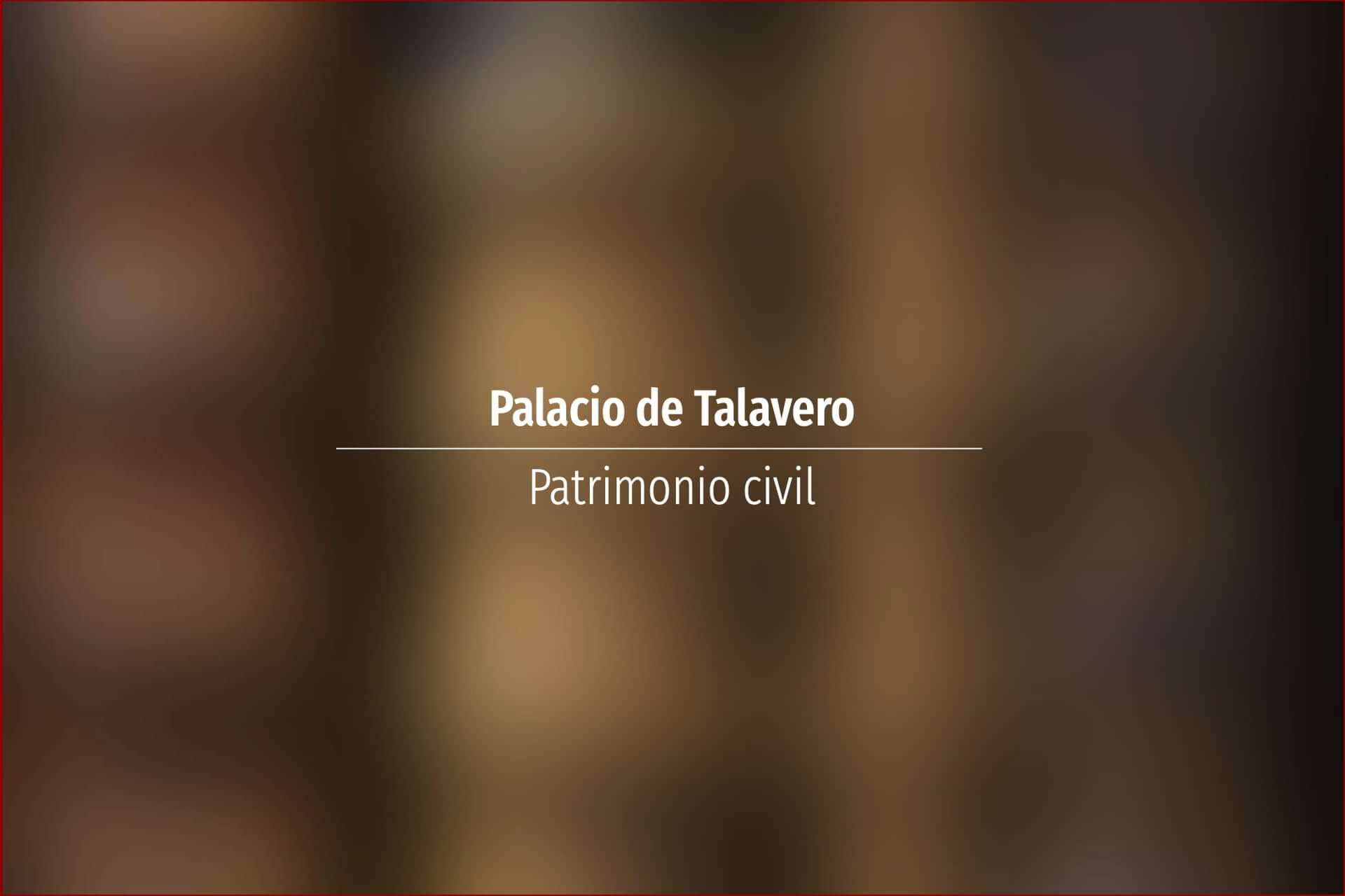 Palacio de Talavero