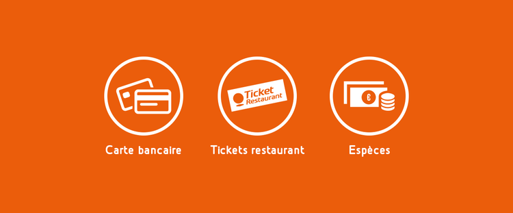 Différentes possibilités de paiement