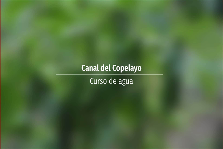 Canal del Copelayo