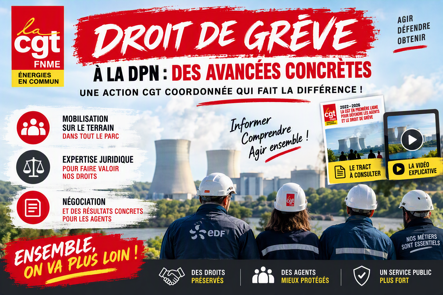 2022-2026 - La CGT en première ligne pour défendre les agents et le droit de grève