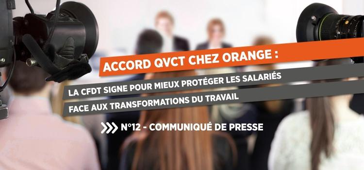 Communiqué de presse N°12 – Accord QVCT chez Orange : la CFDT signe pour mieux protéger les salariés face aux transformations du travail