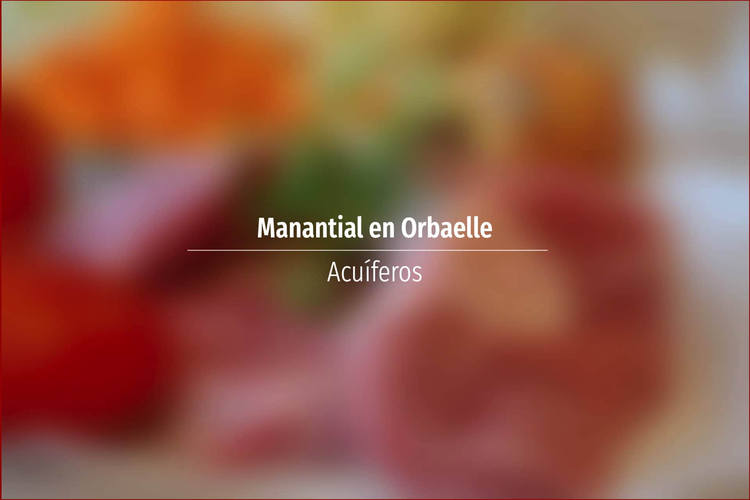 Manantial en Orbaelle
