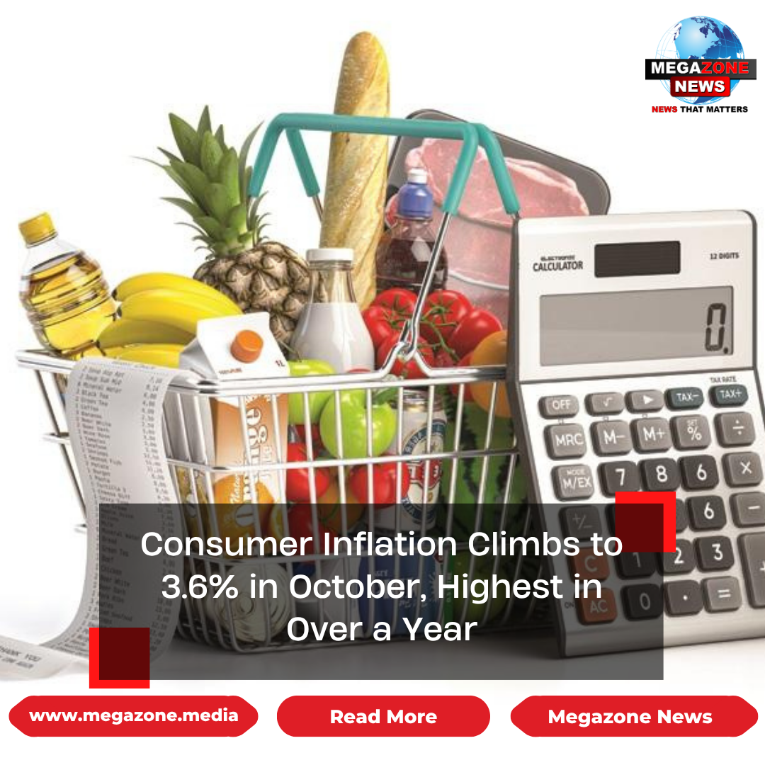 Consumer Inflation Climbs to 3.6% in October, Highest in Over a Year