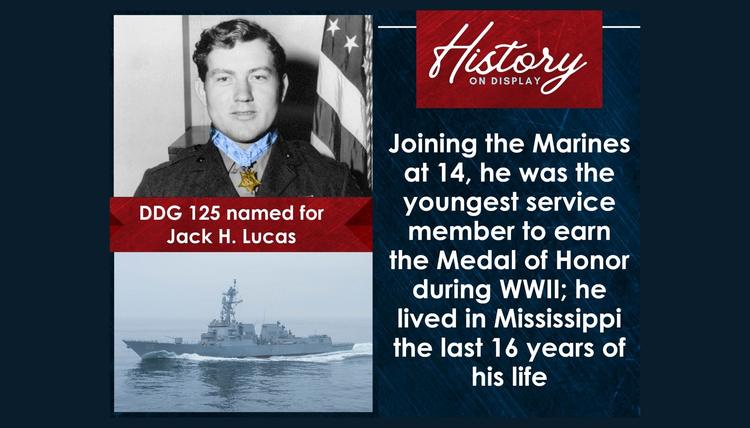 Celebrate the christening of Jack H. Lucas (DDG 125) by reading about the namesake