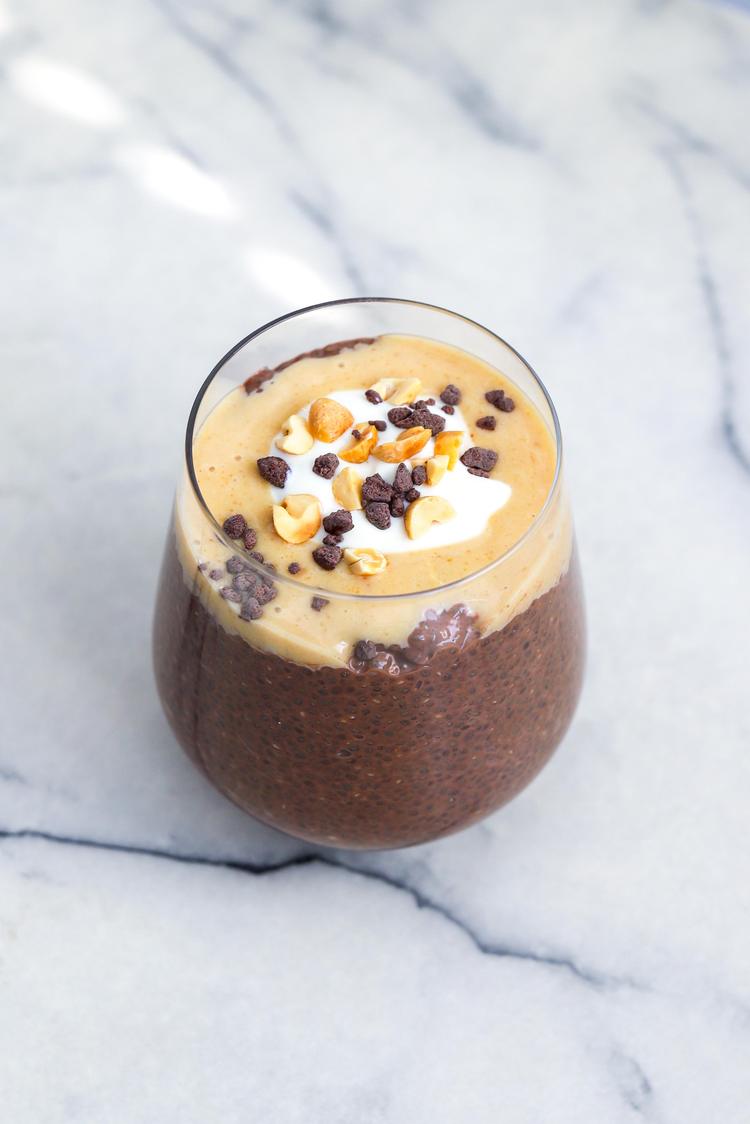 Pudding de chia goût Snickers