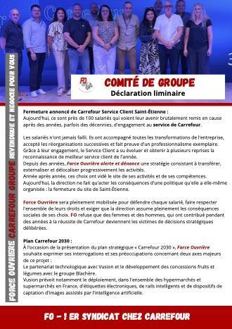 Comité de groupe Juillet 2026