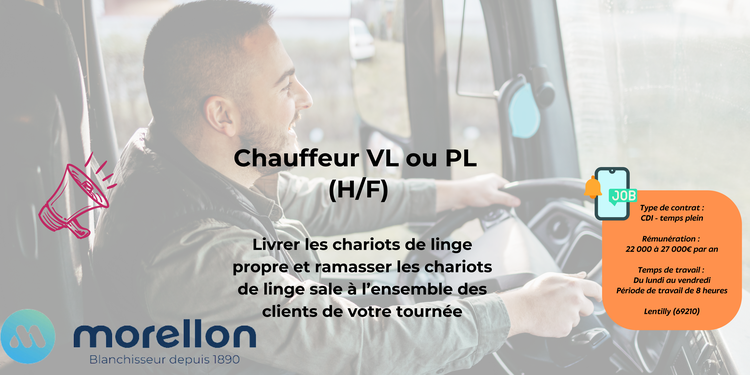 Chauffeur VL ou PL (H/F)