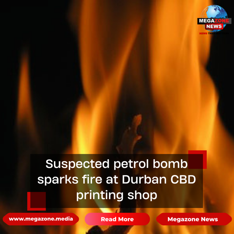 Suspected petrol bomb sparks fire at Durban CBD printing shop
