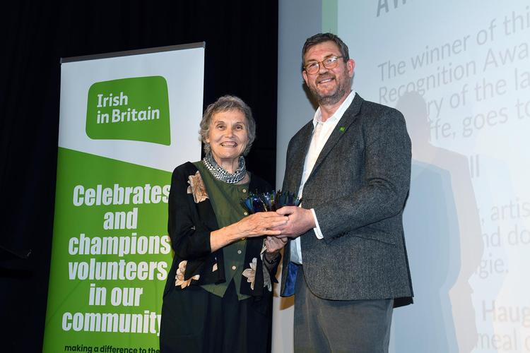 Activist honoured for ‘dedicating life’ to Irish community in Britain