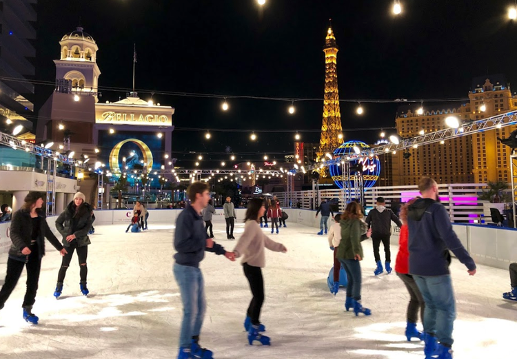 The Ice Rink is Back @ The Cosmopolitan by @vegaseatthis