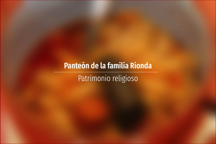 Panteón de la familia Rionda