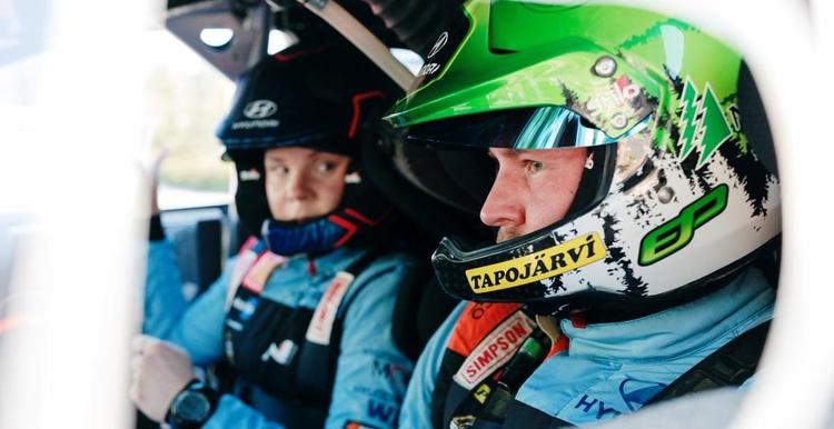 Lappi golpea un talud en el shakedown del Rally de Chile 2026