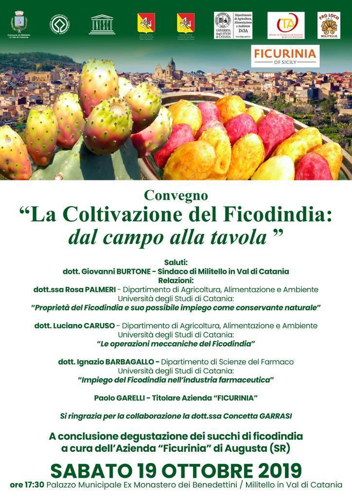 Convegno: La coltivazione del Ficodindia - dal campo alla tavola