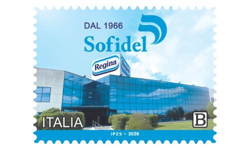 A postage stamp celebrates SOFIDEL: 60 years of Italian Excellence that "never ends"