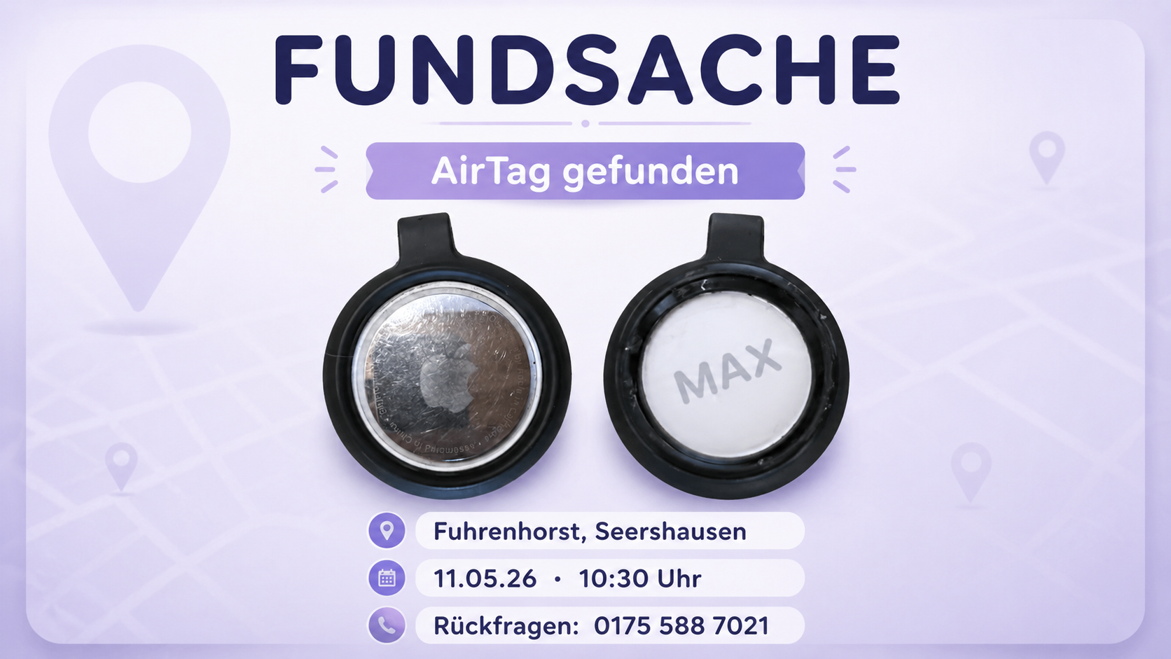 Fundsache Seershausen: Airtag