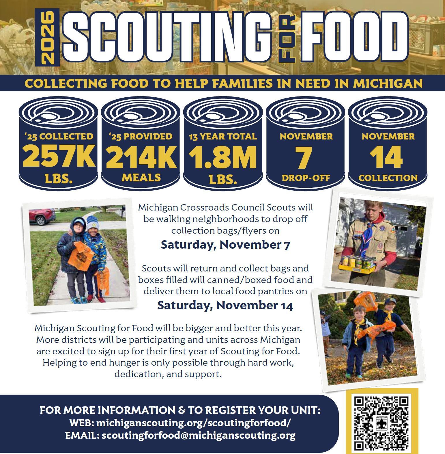 Scouting for Food - November 7 & 14