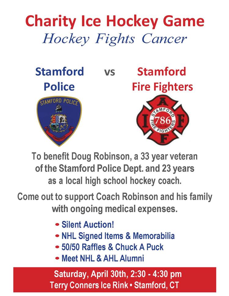 Hockey Fights Cancer Charity Game for  Officer Doug Robinson