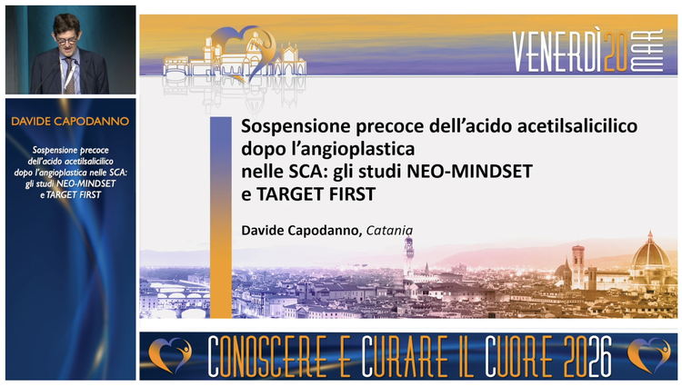18 PAROLA AI NUOVI TRIALS - Sospensione precoce dell'acido acetilsalicilico dopo l'angioplastica nelle SCA: gli studi NEO-MINDSET e TARGET FIRST