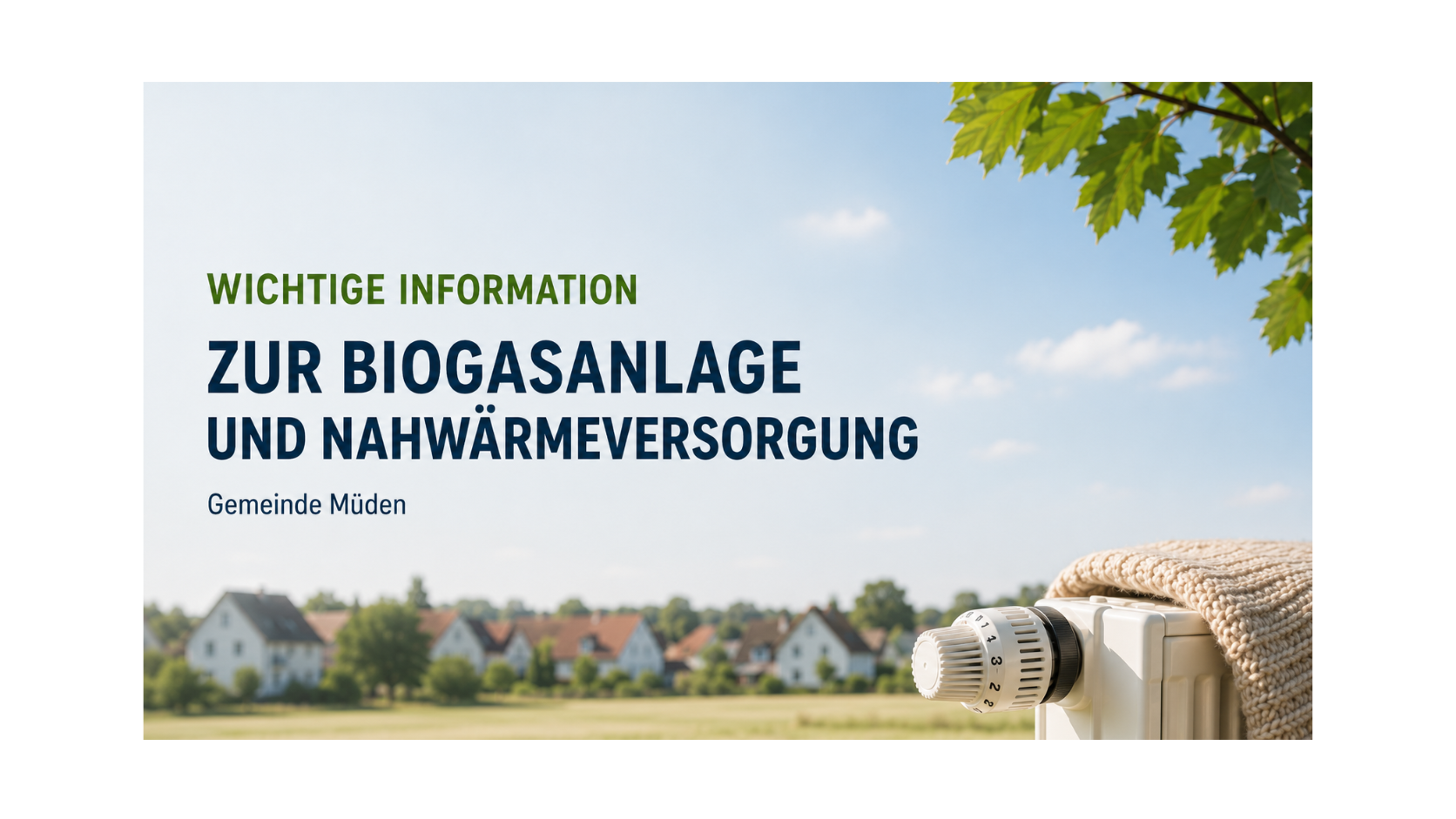 Wichtige Informationen aus Müden: Zur aktuellen Geruchsbelastung, ein ehrlicher Rückblick auf den Winter, ein Angebot von uns an Sie – und unser Weg in die Zukunft