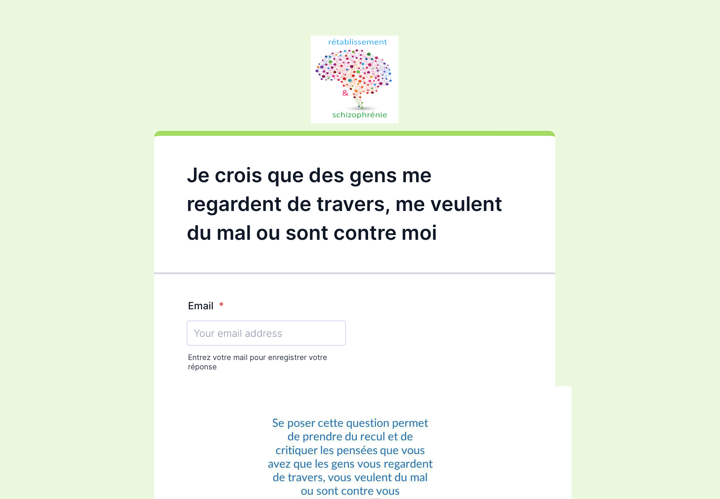 Est- ce que mes idées sont réelles ?