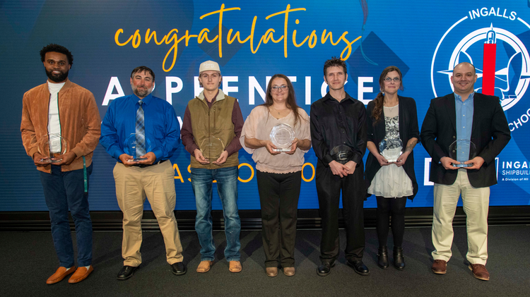 Congratulations to Ingalls 2023 Craft Apprentices of the Year and Ship Award winners!